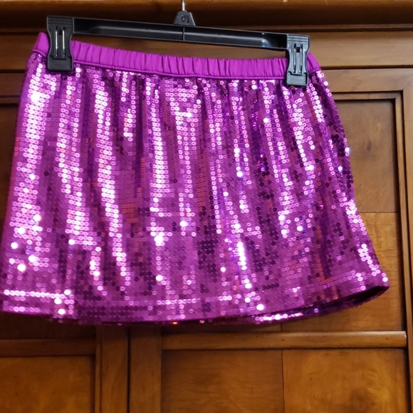 CHEROKEE PINK GLITTER GIRL SKIRT SIZE 10/12 - Picture 3 of 6